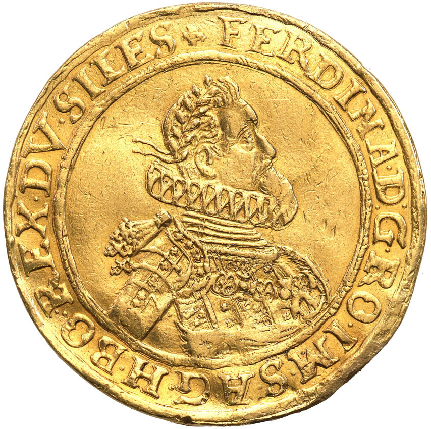 Księstwo Opolsko-Raciborskie. Ferdynand II. 3 dukaty 1622 HR, Wrocław - RZADKOŚĆ R7-R8